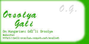 orsolya gali business card